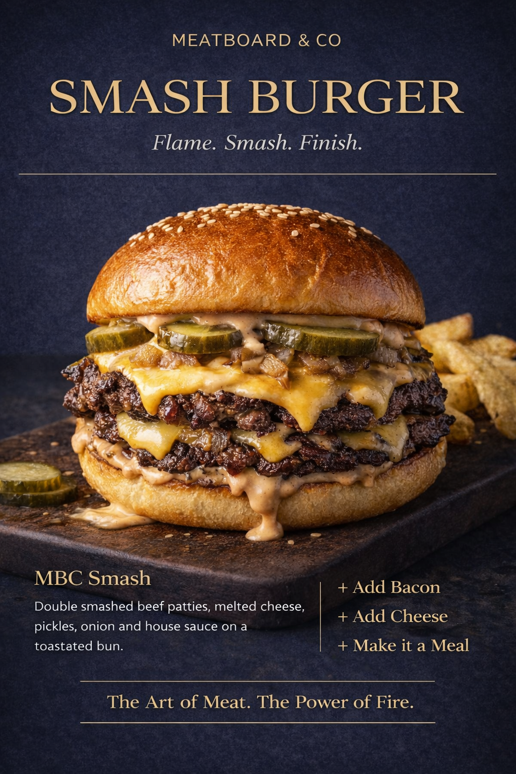 Meatboard & Co double smash burger