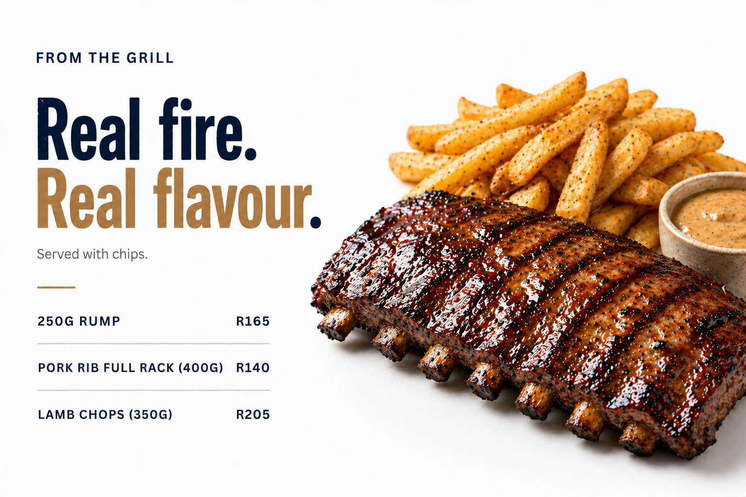 Order ribs and flame-grilled favourites from Meatboard & Co