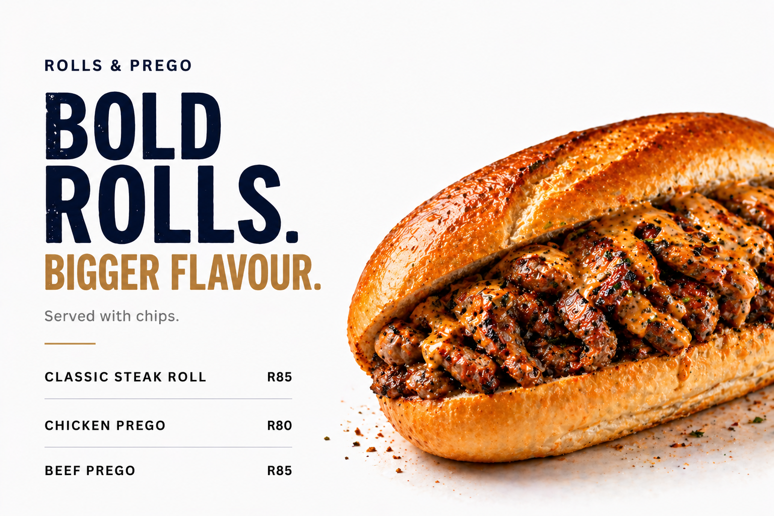 Order steak rolls and pregos from Meatboard & Co